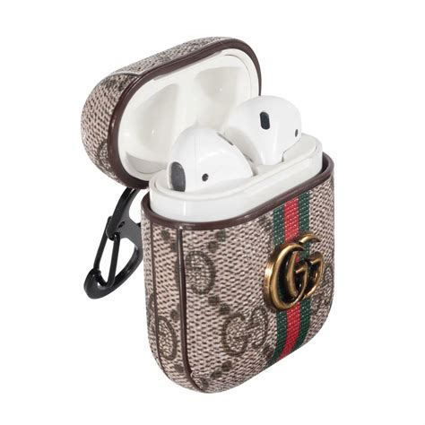 airpods 2 case cover gucci|Gucci airpod case holder.